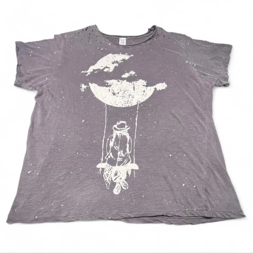 Magnolia Pearl Ozzy & Cream Girl &the Moon T-Shirt, OS - Picture 3 of 7